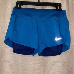 Nike DRI FIT Active Athletic Running Sport Blue Shorts Size XS extra small